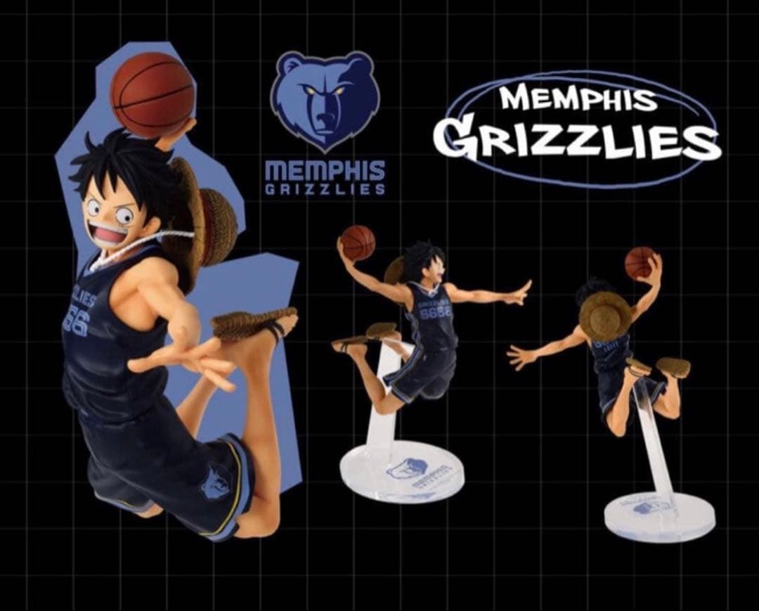 ONE PIECE NBA メンフィス・グリズリーズ ルフィ ワンピース - メルカリ