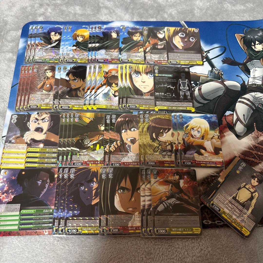 【引退品】進撃の巨人 ヴァイスシュヴァルツ　デッキ　 （付属パーツ付き）