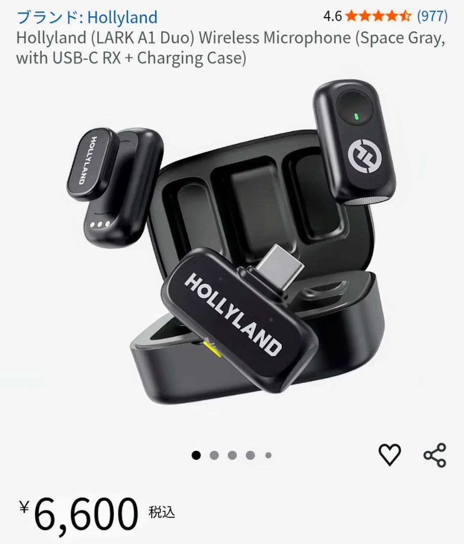 HOLLYLAND LARK A1 Duo ワイヤレスマイク - メルカリ