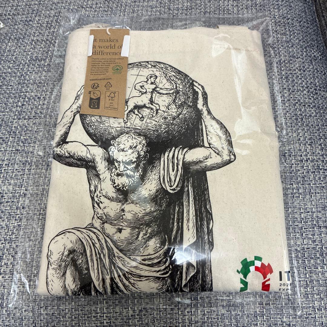 万博　イタリア館　アトラスイラスト トートバッグ