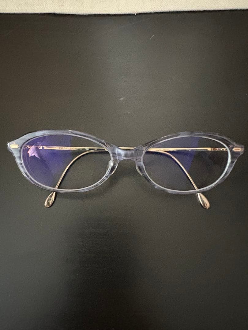 (美品)999.9フレームメガネ　ZEISSカールツァイスレンズ度入り