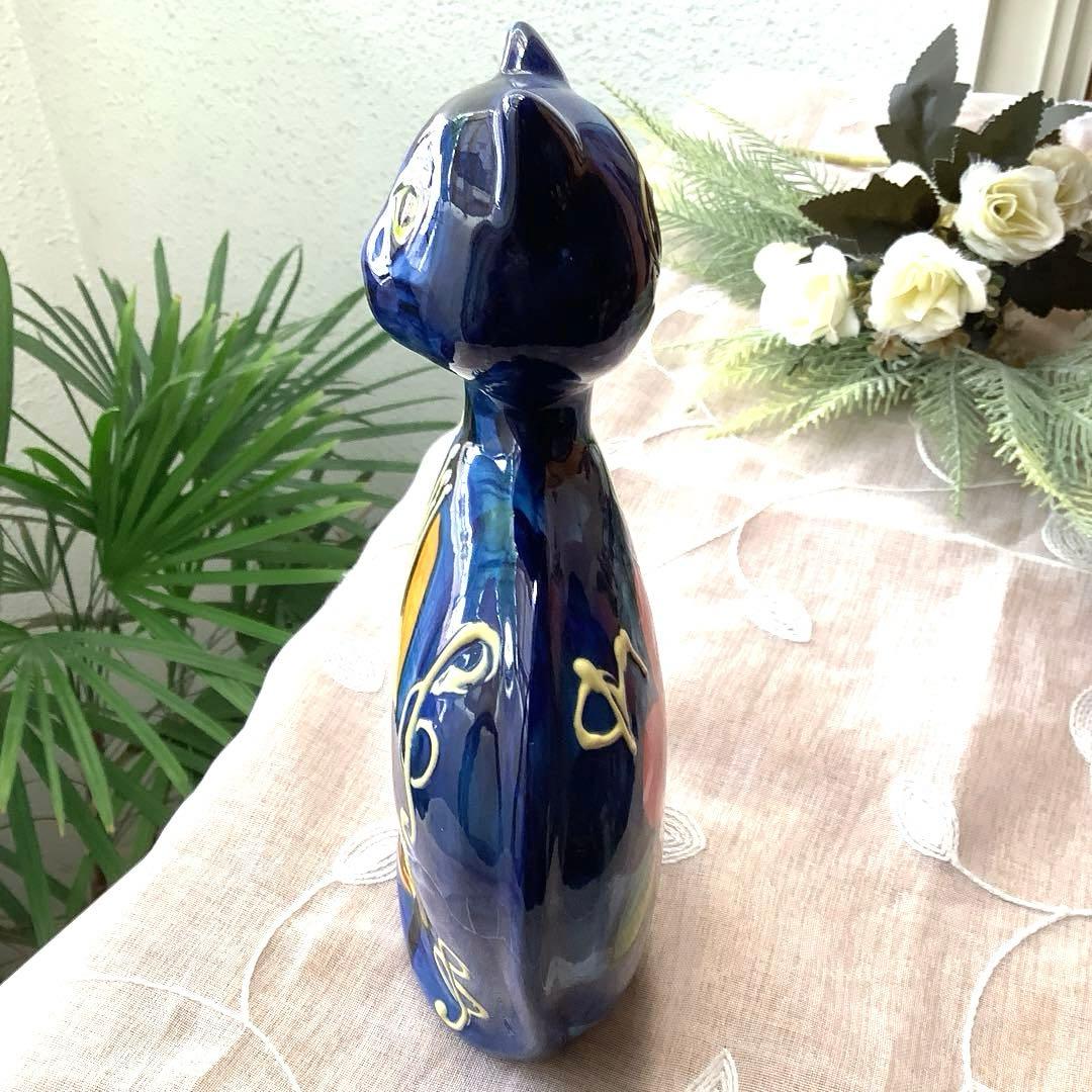 アナトリー・トウロフ作『楽器を奏でる猫』手描き陶器 オブジェ - メルカリ