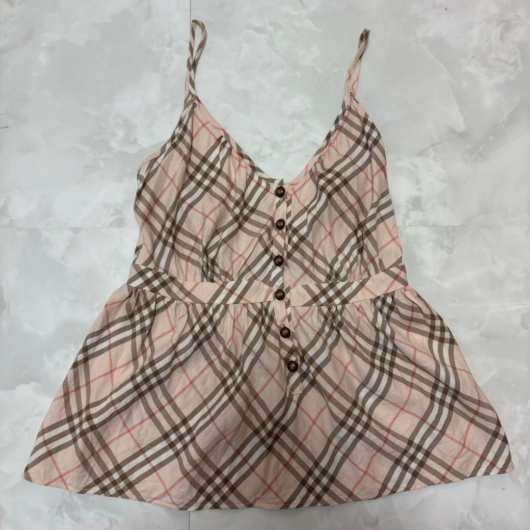 Burberry チェック柄キャミソール サイズ38
