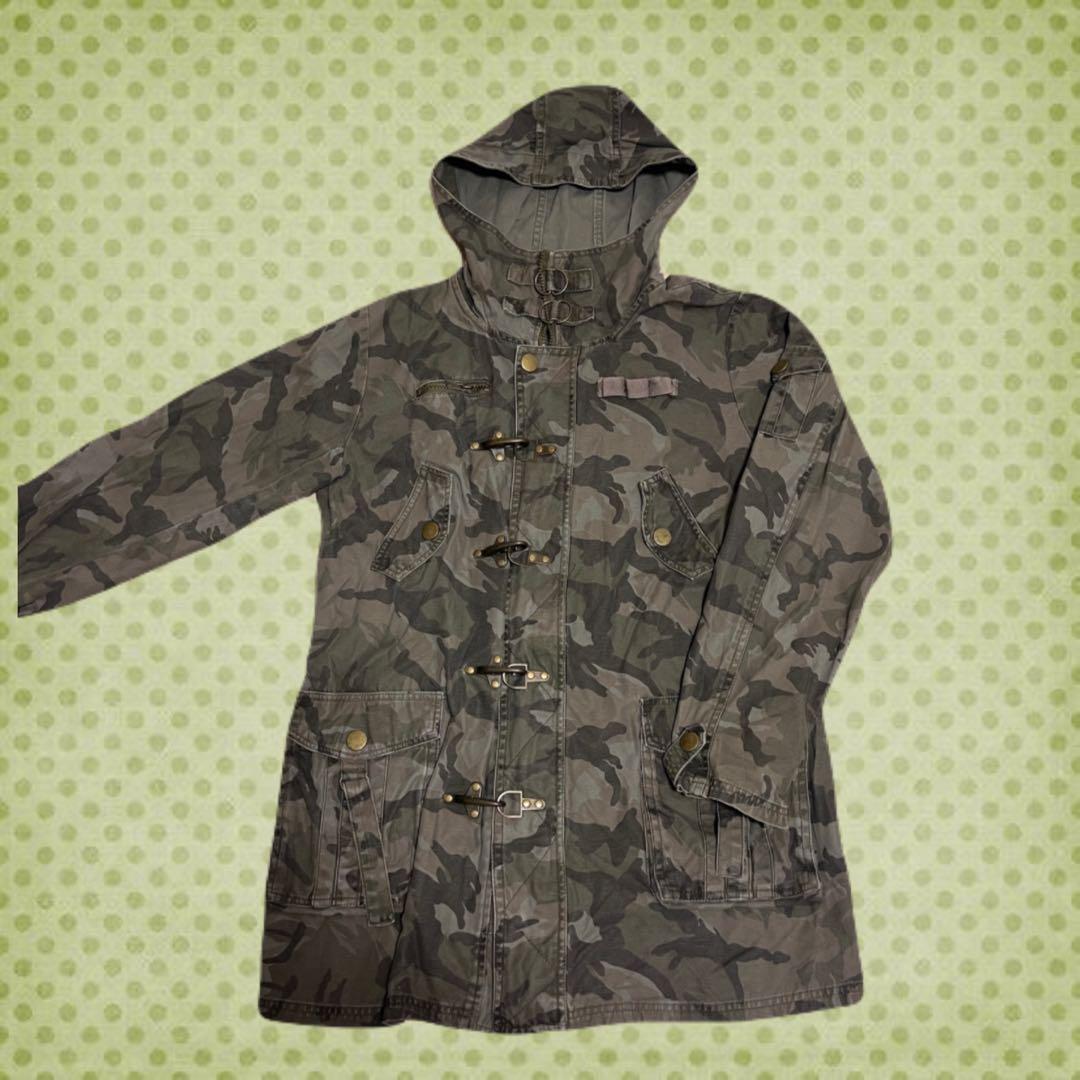 グランジ y2k 00s 迷彩ヴィンテージミリタリージャケットⰔ໒꒱ ̖́