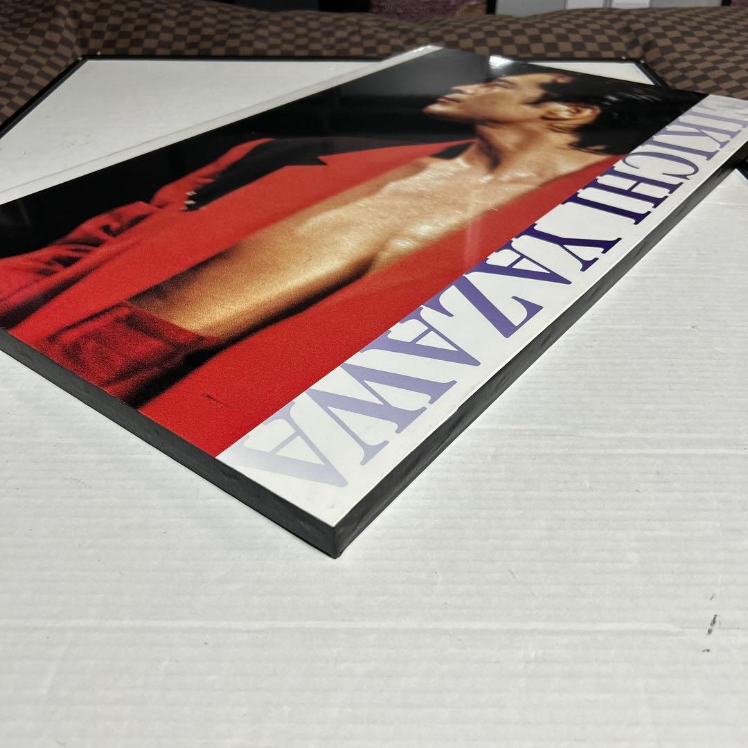 矢沢永吉木枠パネルポスター（赤・黒ジャケット） - メルカリ