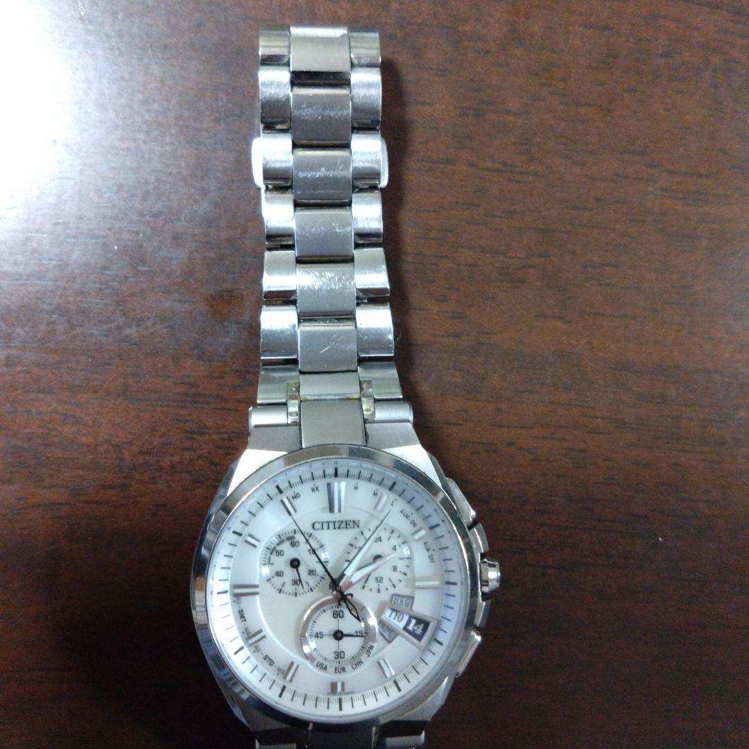 CITIZEN アテッサクロノグラフ 電波ソーラーチタン腕時計