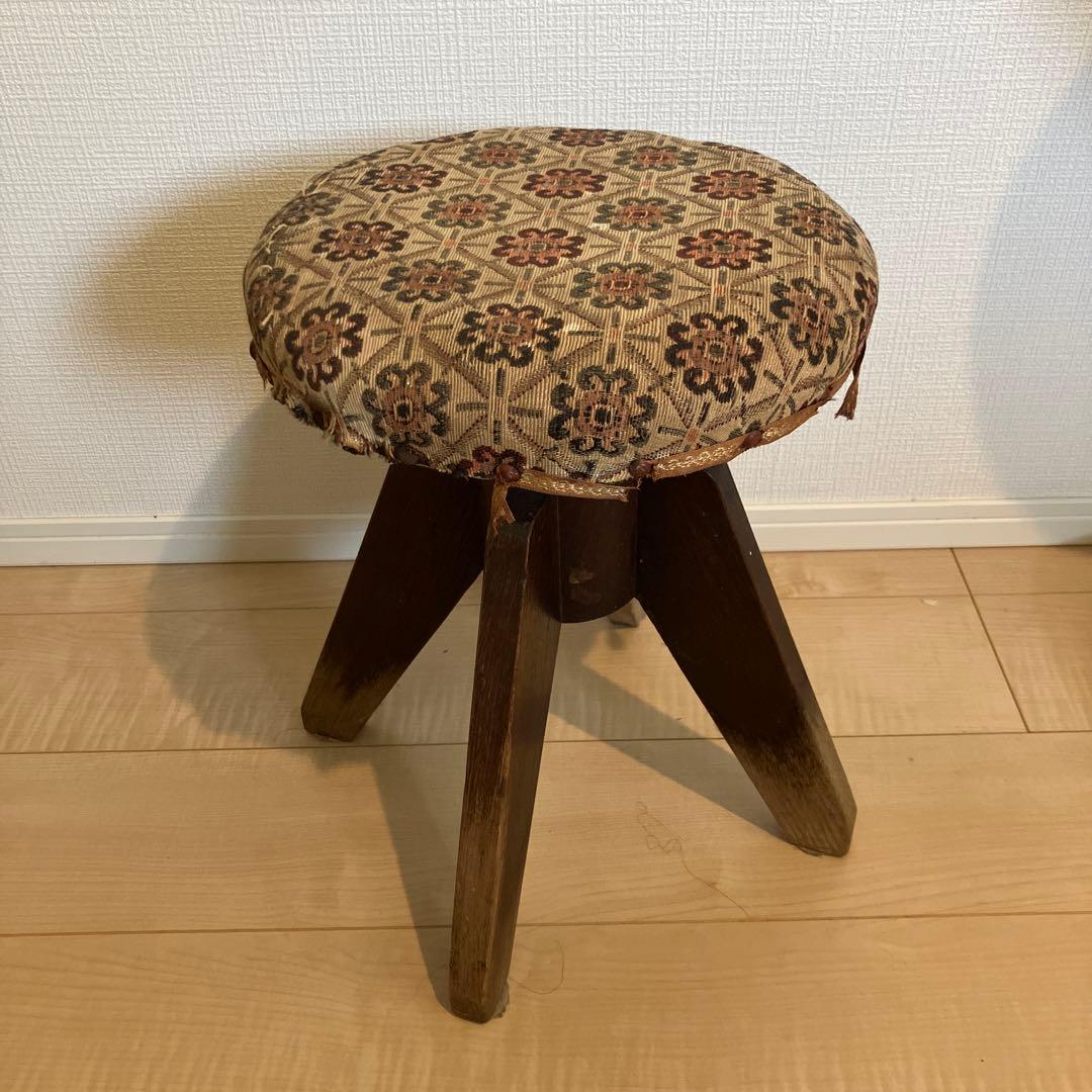 木製椅子　スツール　昭和　レトロ　ヴィンテージ