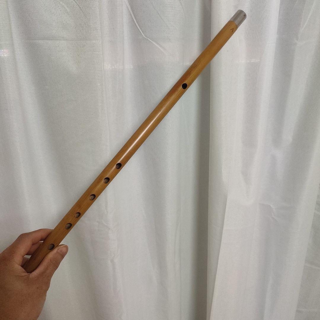 竹製 篠笛 7穴 金属製先端