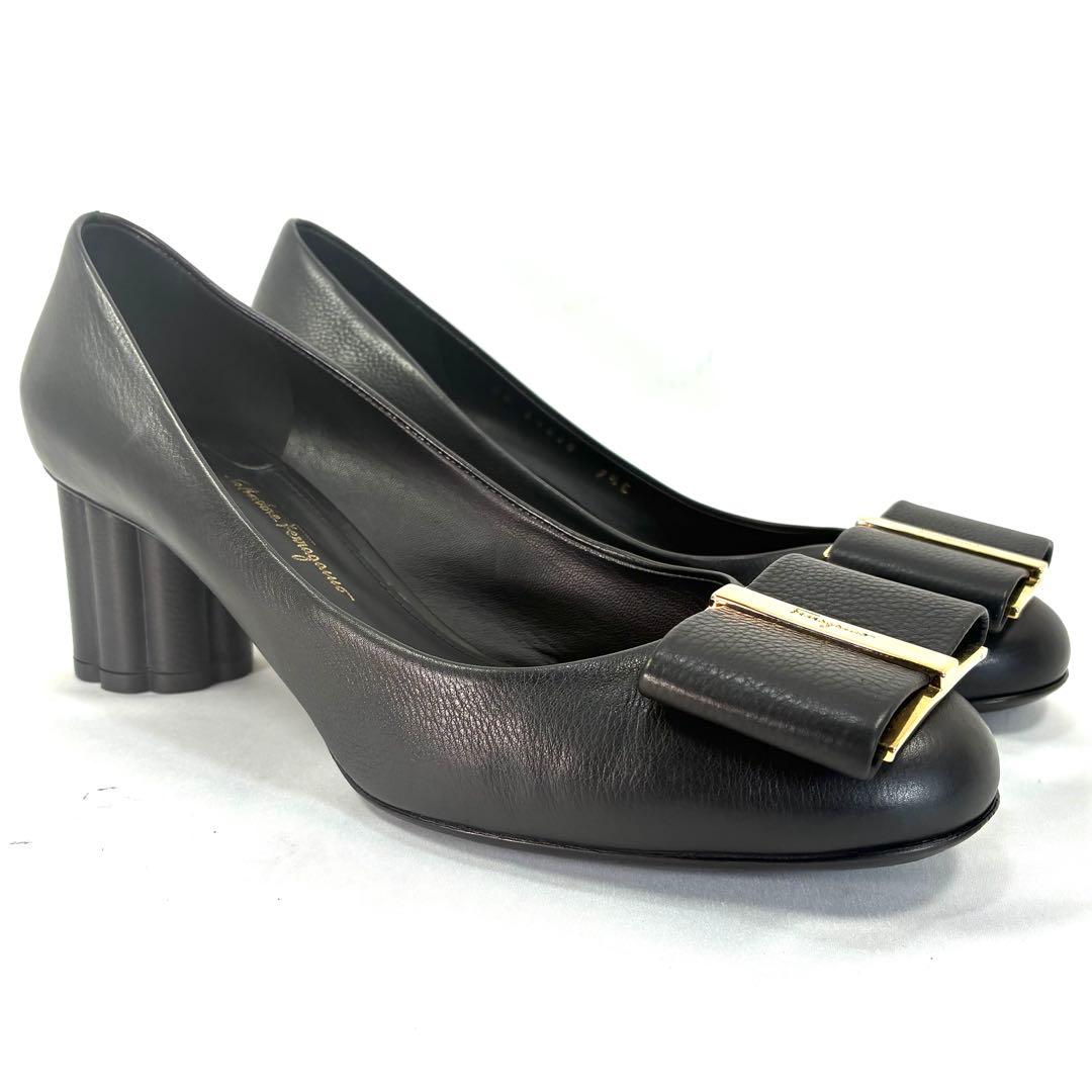 【極美品級】Ferragamoフェラガモ CAPUA55 パンプス 7C 黒 790843_10_w725xh870.JPG