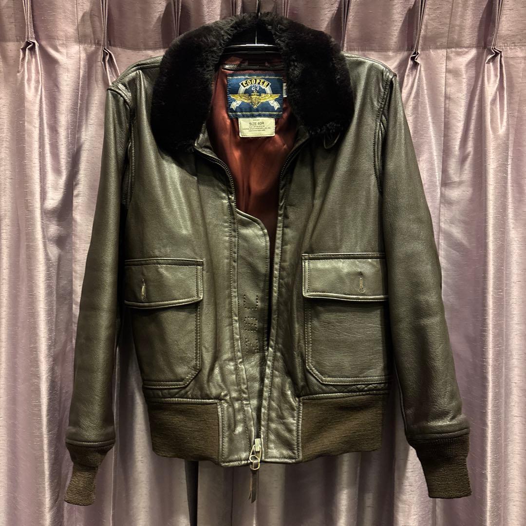 ぴ*！様 ☆トップガン トムクルーズ COOPER G-1ジャケット 革ジャン