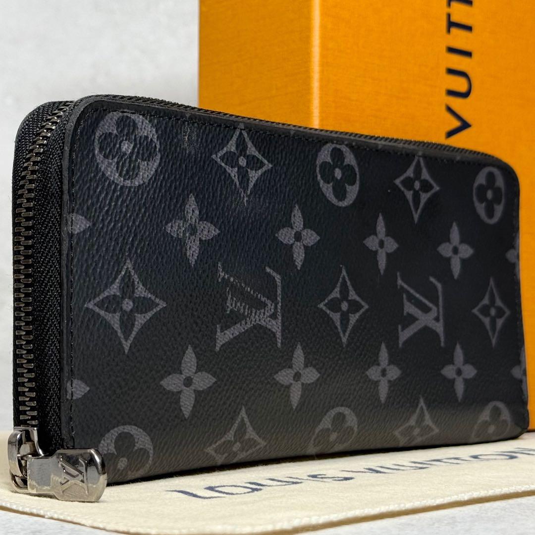 ルイヴィトン モノグラム エクリプス ジッピーウォレットヴェルティカル 長財布