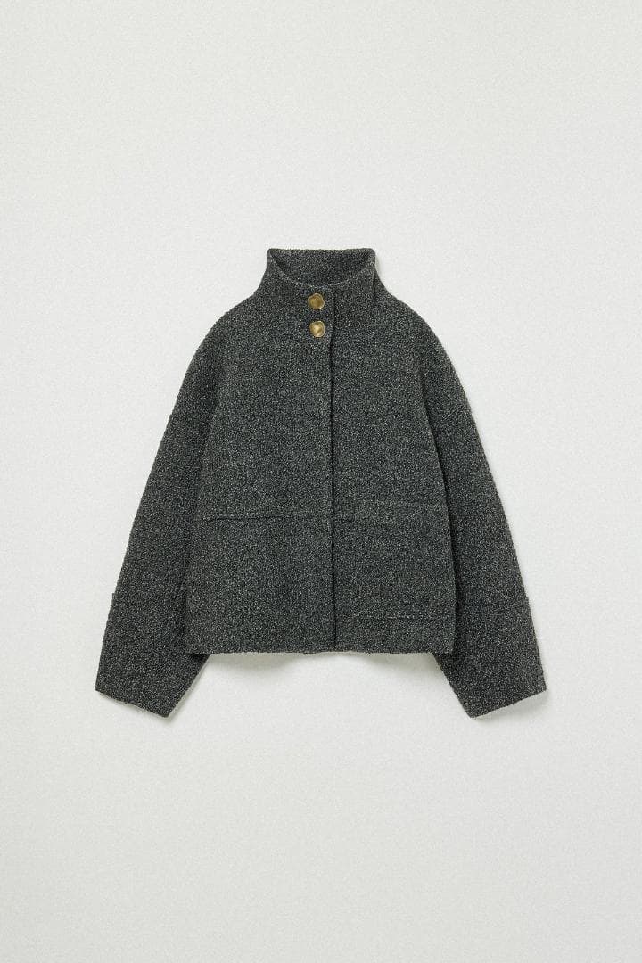 MNt.Y 　Eaphi STAND COLLAR COAT【チャコール】