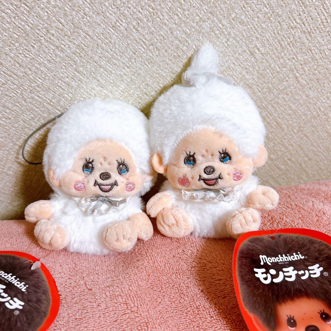 モンチッチ スノーマスコット ぬいぐるみ ホワイト 2種セット - メルカリ