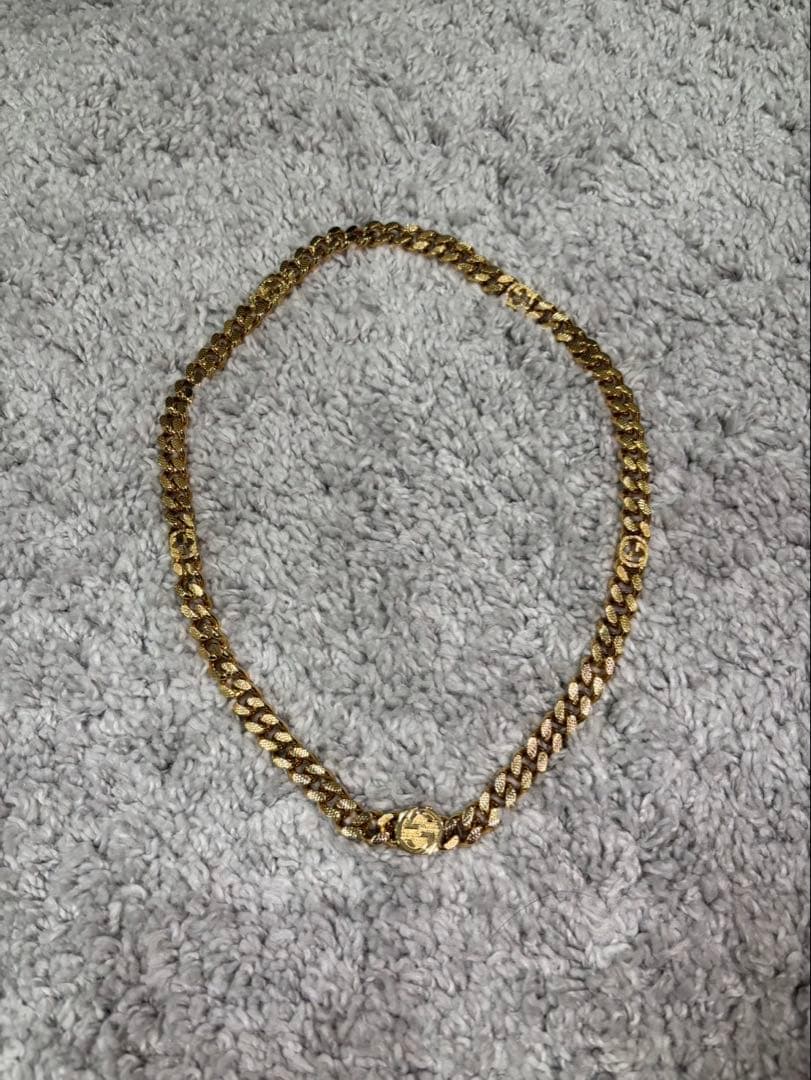 GUCCI ゴールドネックレス 箱・ポーチ付き