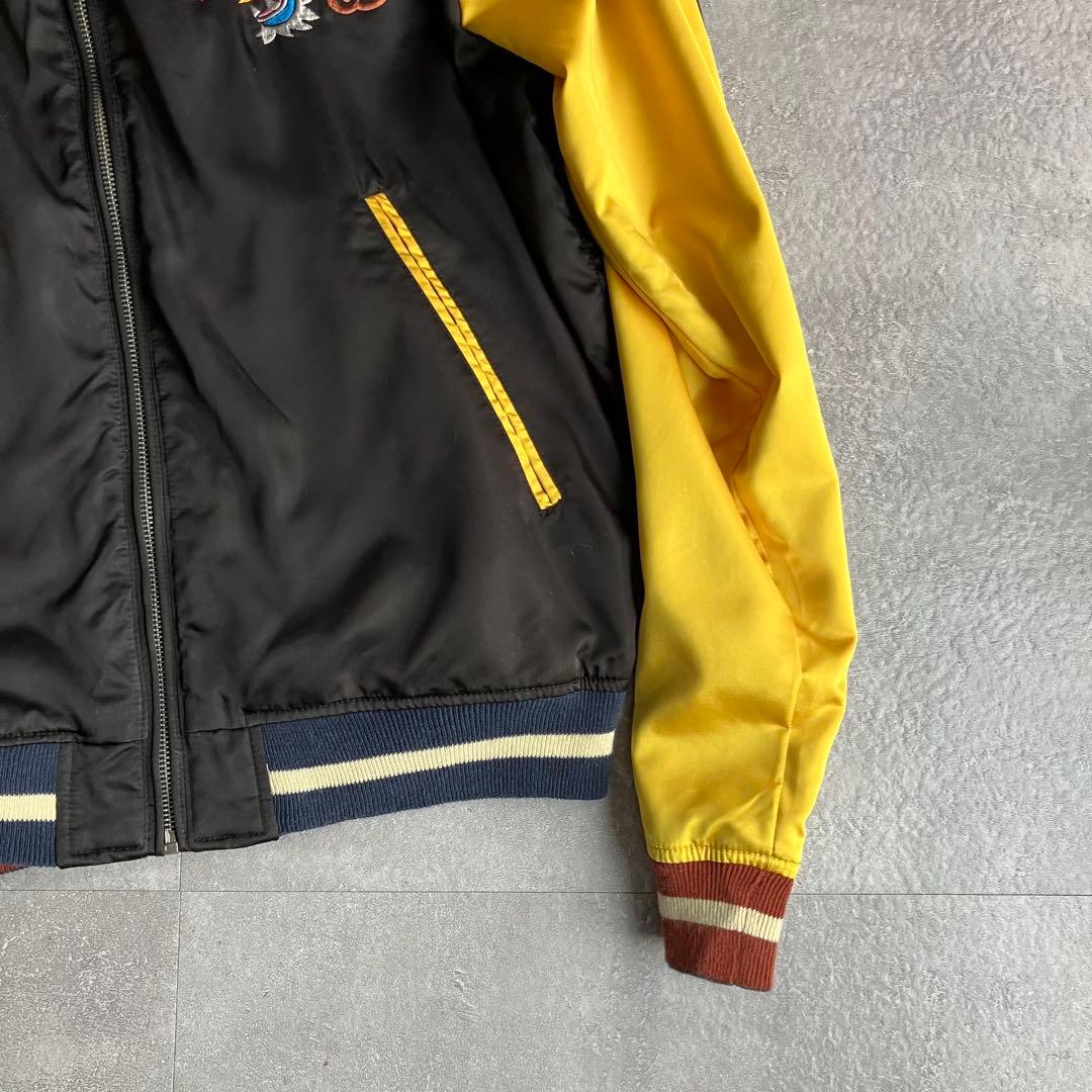 DIESEL スカジャン リバーシブル 龍 サテン生地 スーベニア 刺繍 M