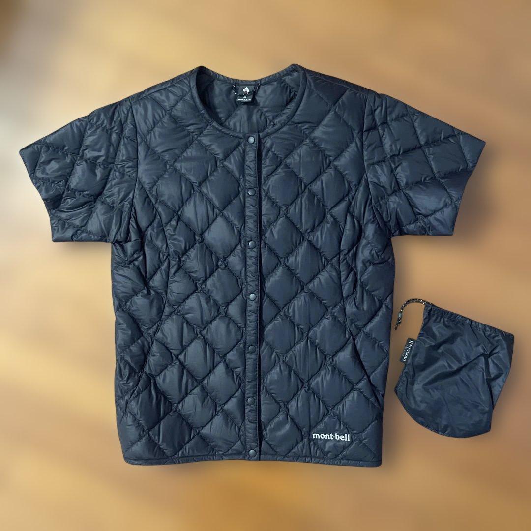 mont・bell 半袖ダウンジャケット ブラック Mサイズ ＊新品同様