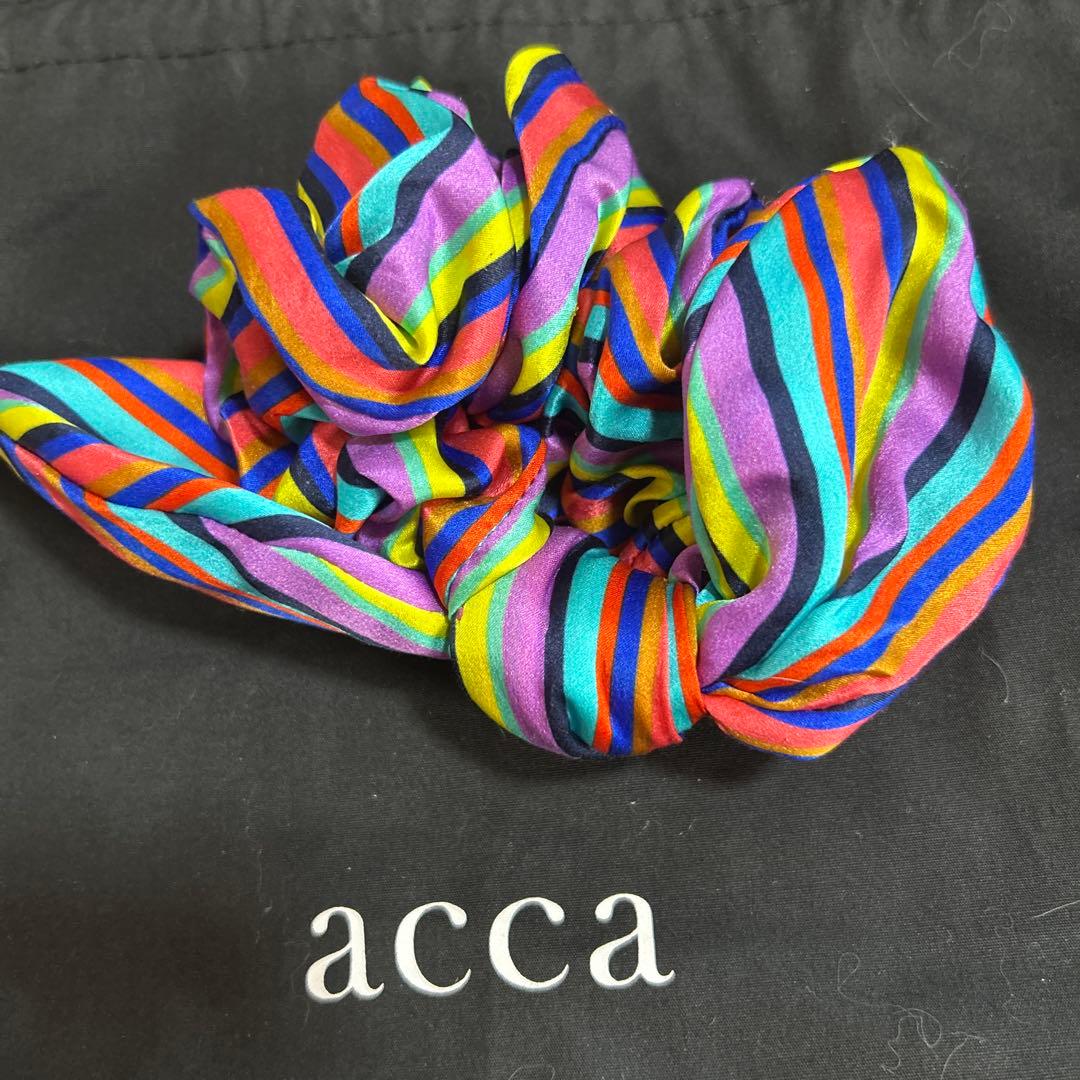 acca ストライプ シュシュ