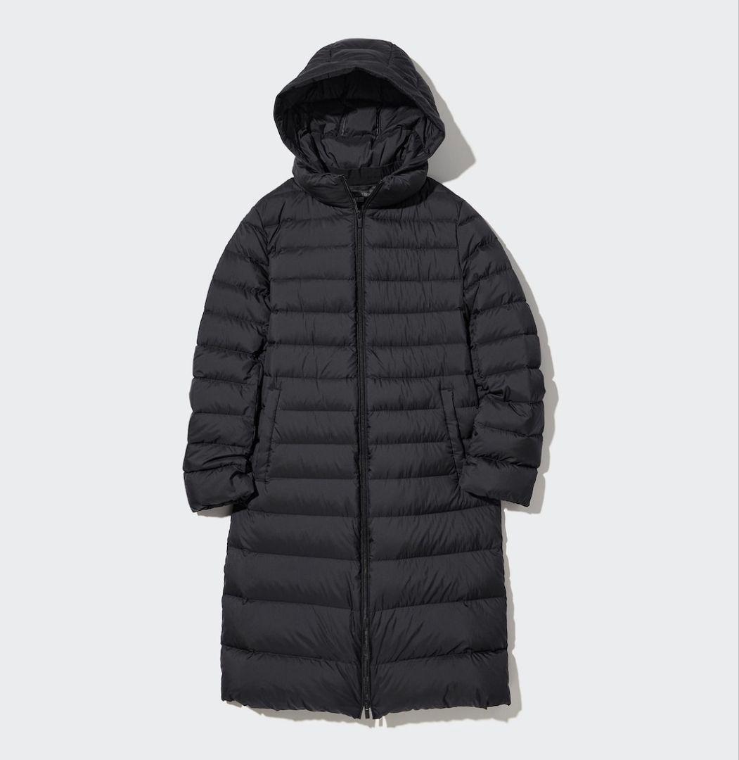 ウルトラライトダウンロングコート ブラック　ユニクロ　L