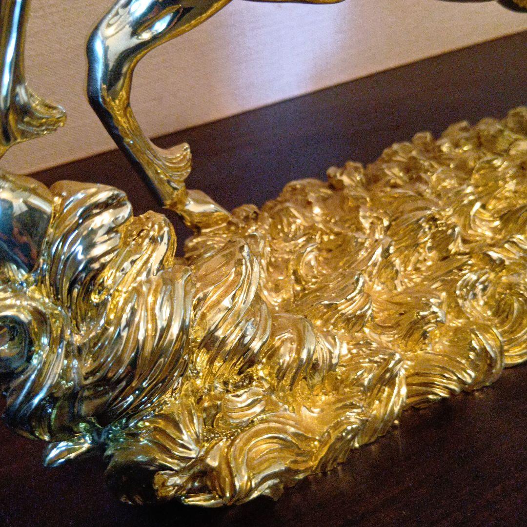 馬のメタル彫刻 シルバーゴールド - メルカリ