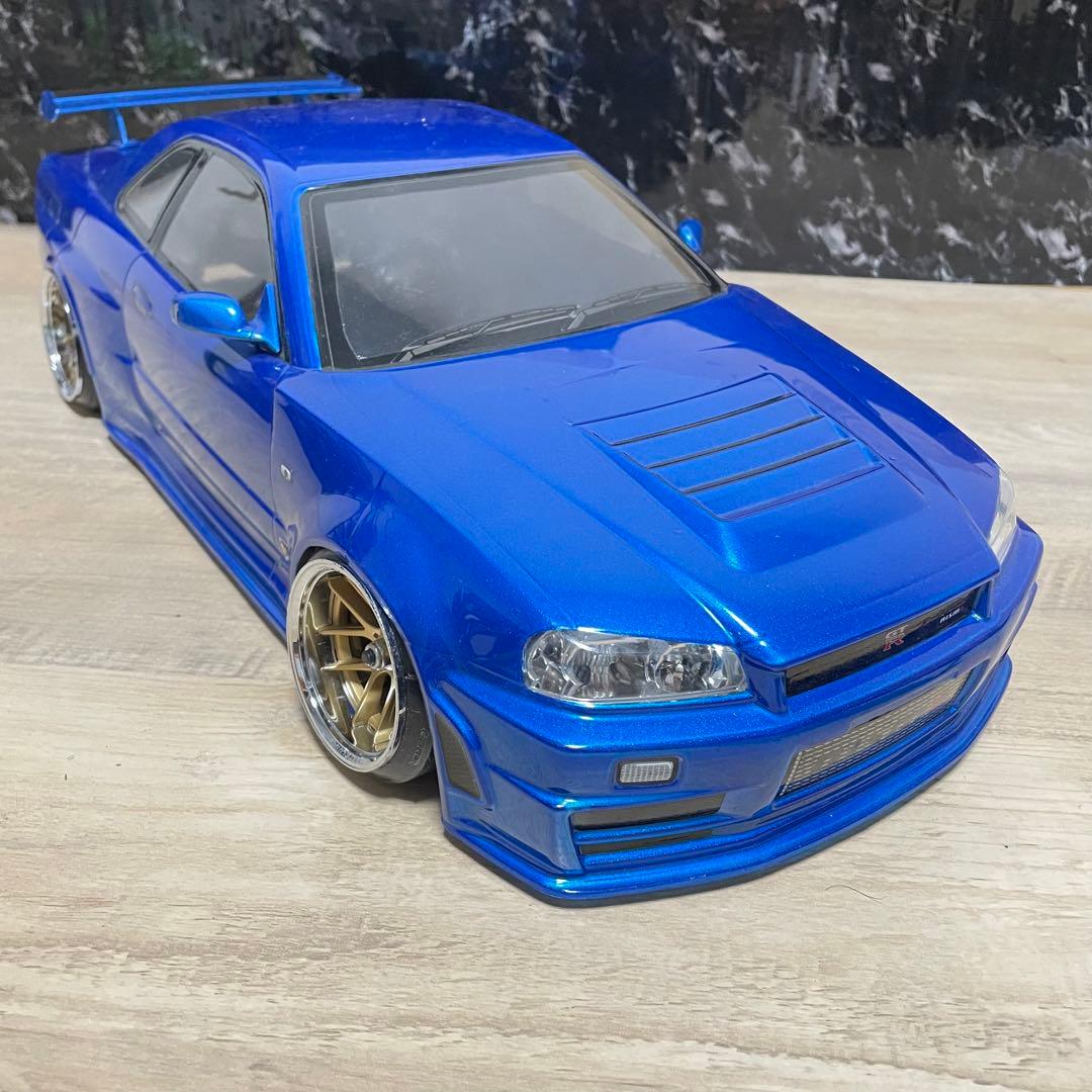タミヤ 日産 スカイラインgt-r r34 1/10 ラジコンボディ yd-2 - メルカリ
