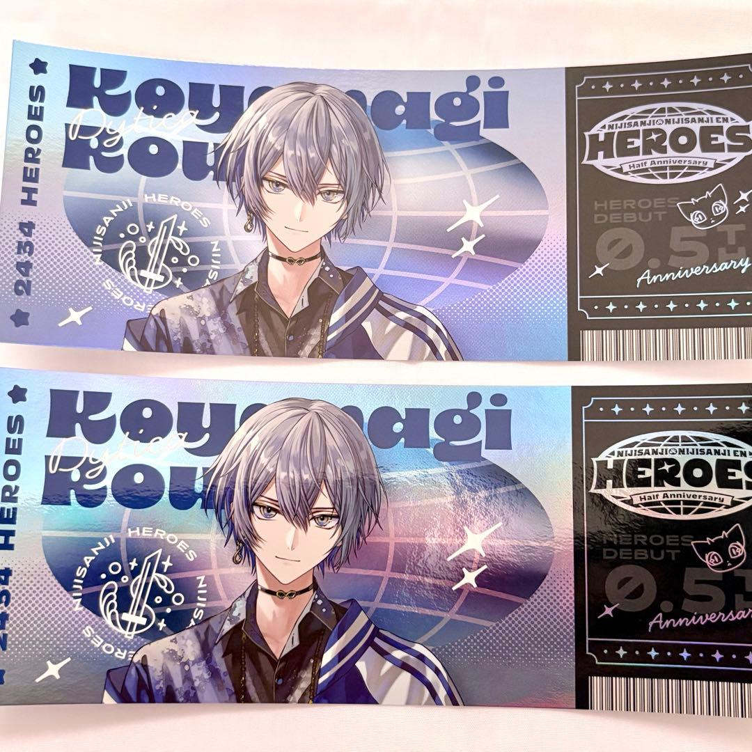 小柳ロウHEROES Half Anniversaryホログラムチケット風カード - メルカリ