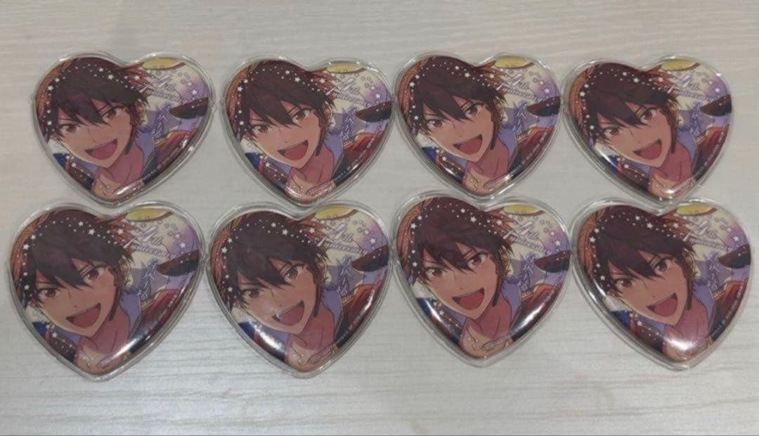 あんスタ 守沢千秋 缶バッチ 4周年 ハート型ビッグ缶バッジ 8個セット