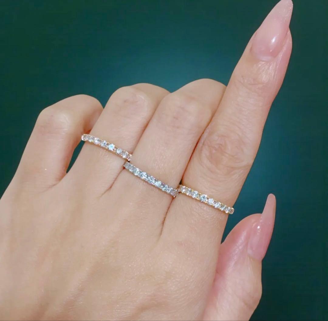 0.5ct ハーフエタニティ　pt950 14号