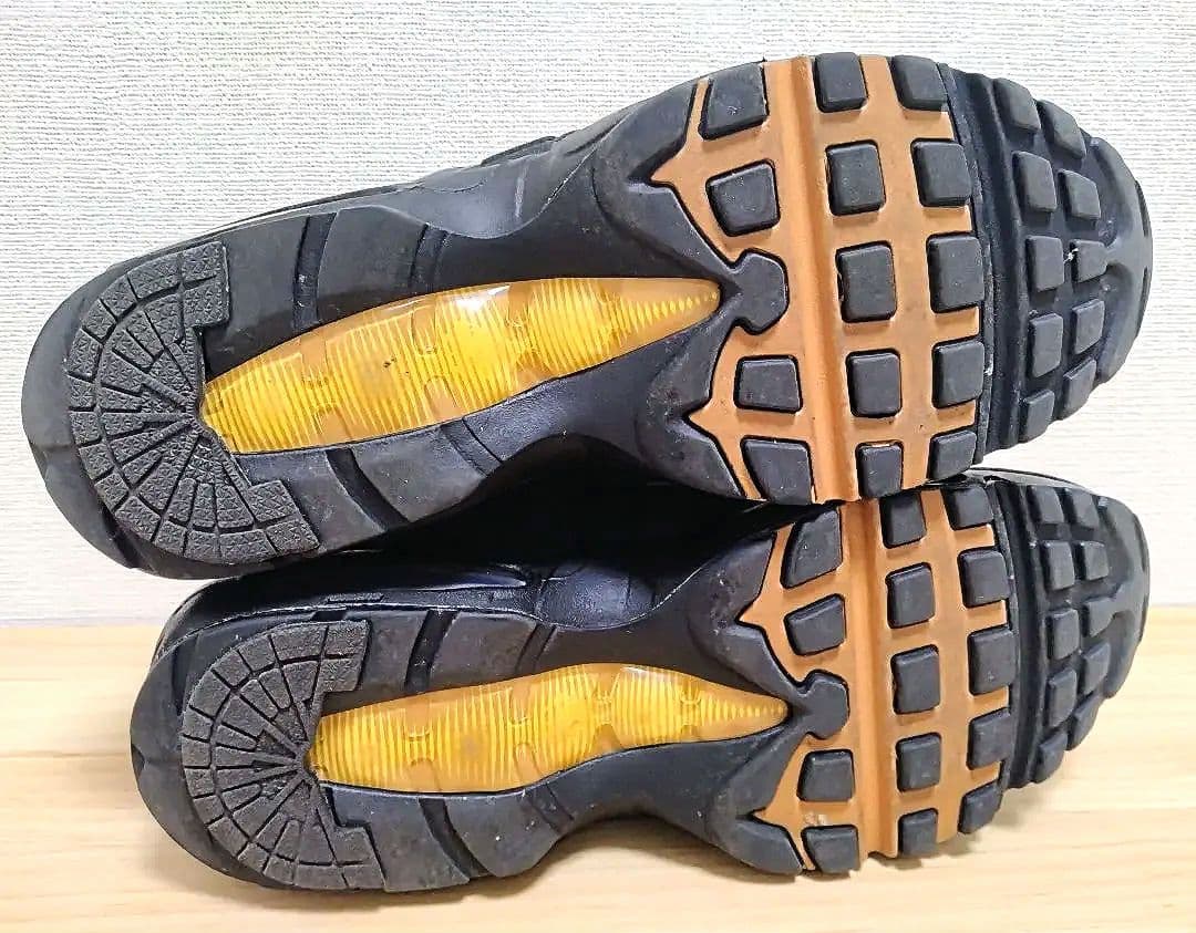 ナイキ エアマックス95 ブラック×グレー 27.5cm／NIKE airmax