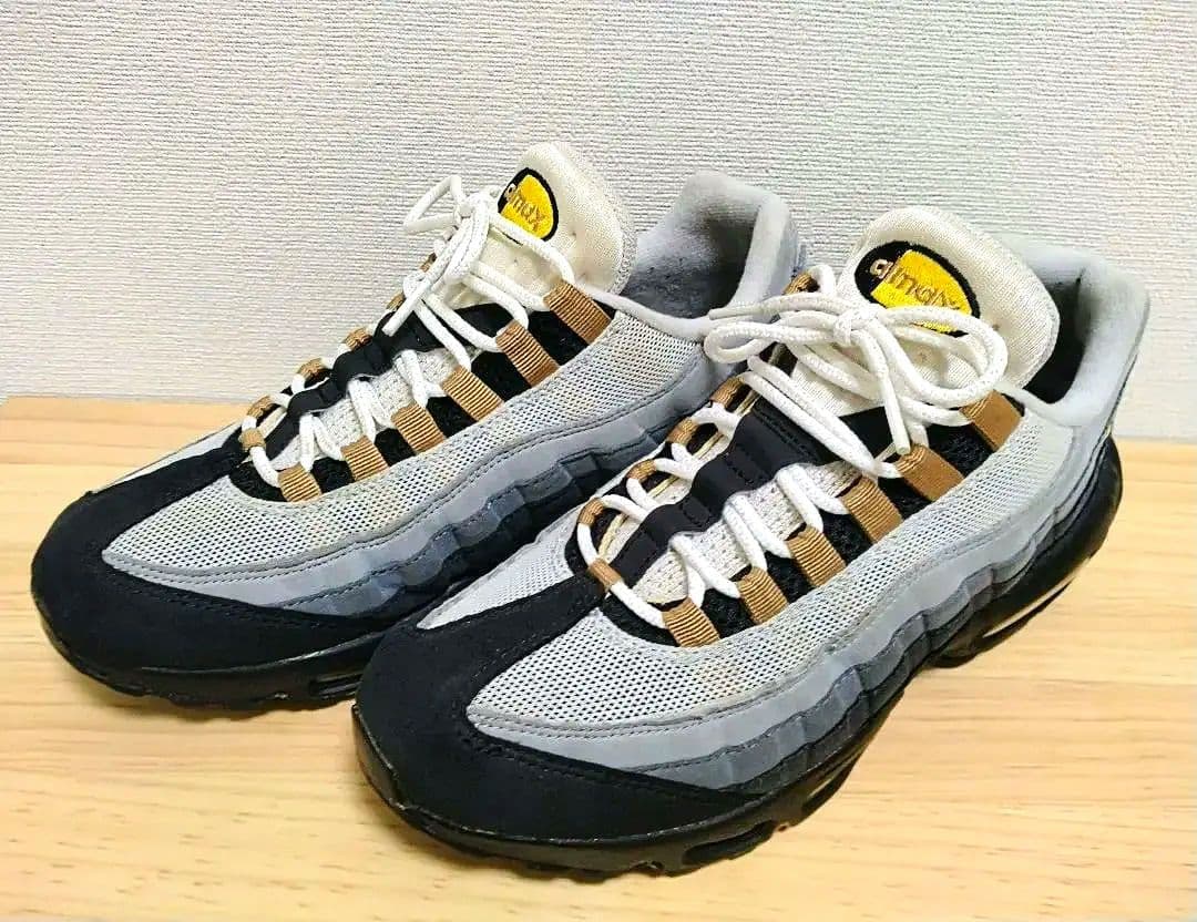ナイキ エアマックス95 ブラック×グレー 27.5cm／NIKE airmax