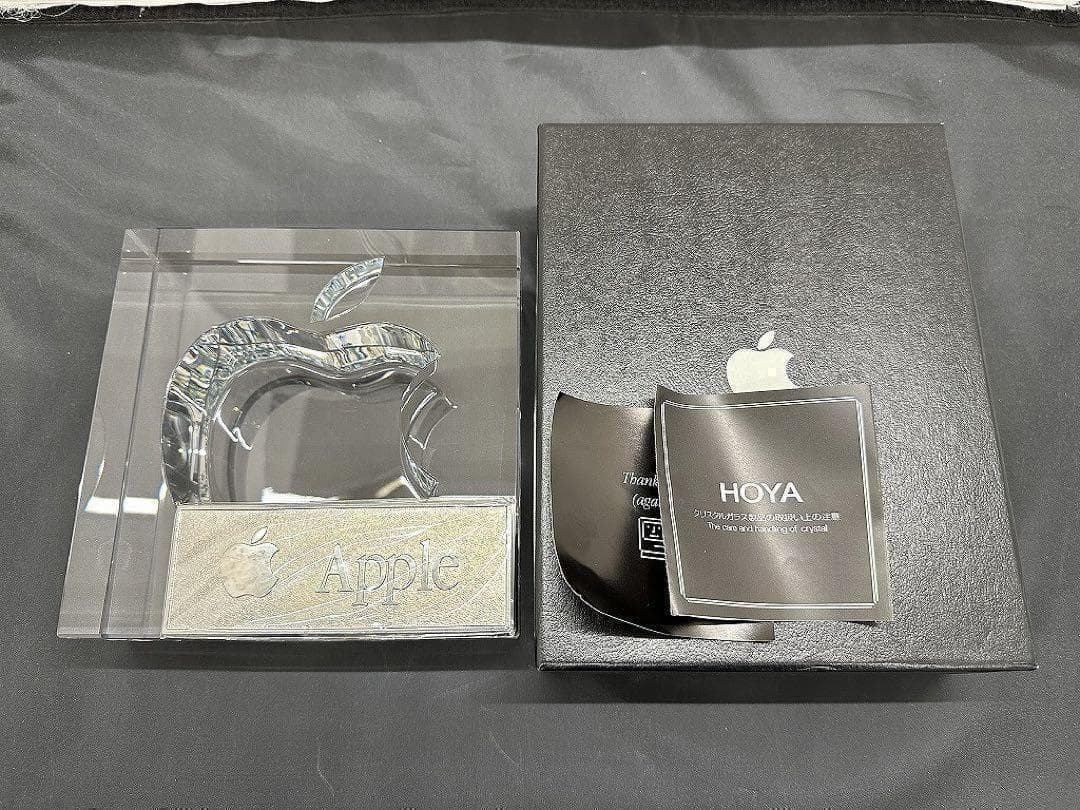 Apple 正規品 ガラス 非売品 HOYA製 モニュメント スタンド