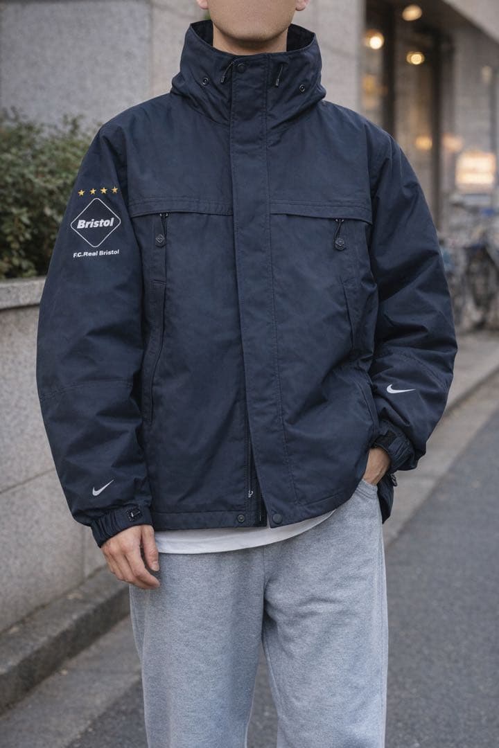 【希少】FCRB × NIKE 初期 4つ星 ナイロンジャケット　廃盤品