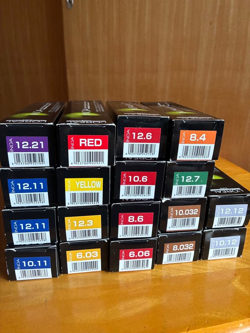 ロレアル INOA カラー剤 まとめ売り 新品未使用 美容師 プロ用　18本