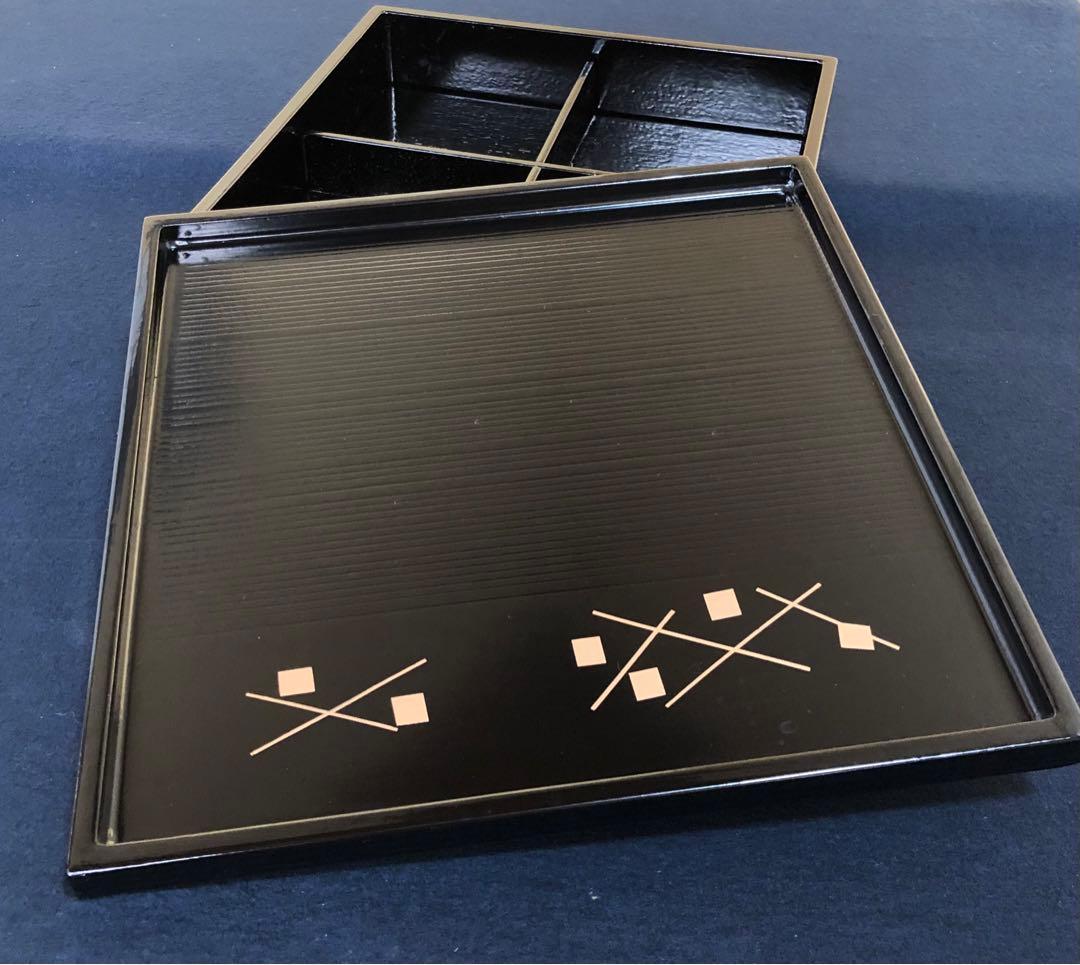 割引❗️《R》輪島塗 松花堂弁当5客 林漆器店 木箱 251218か1