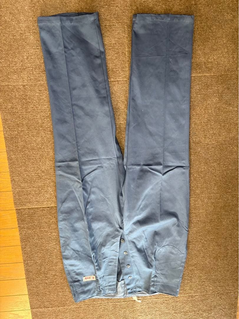 帽子付き 国鉄作業着 昭和41年 細形1号 上下セット