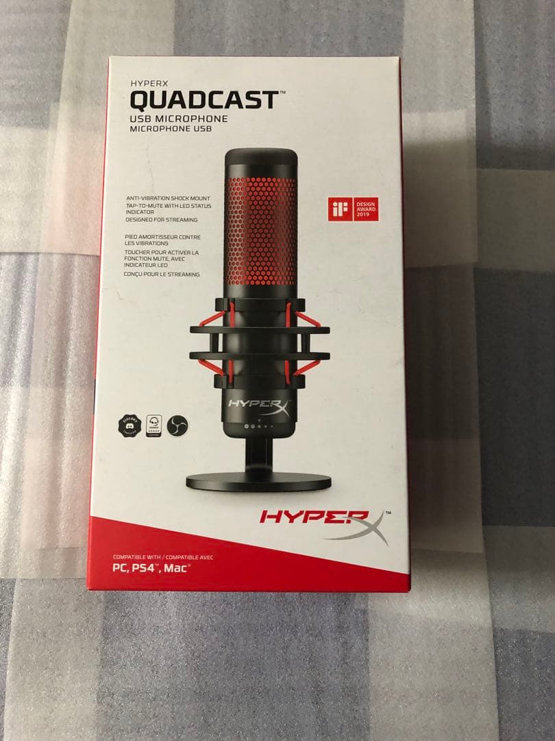 HyperX QuadCast スタンドアロンマイク USBマイク