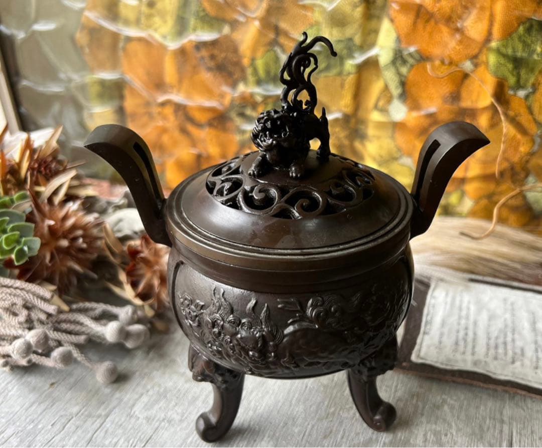 香炉 アンティーク 骨董 インテリア - メルカリ