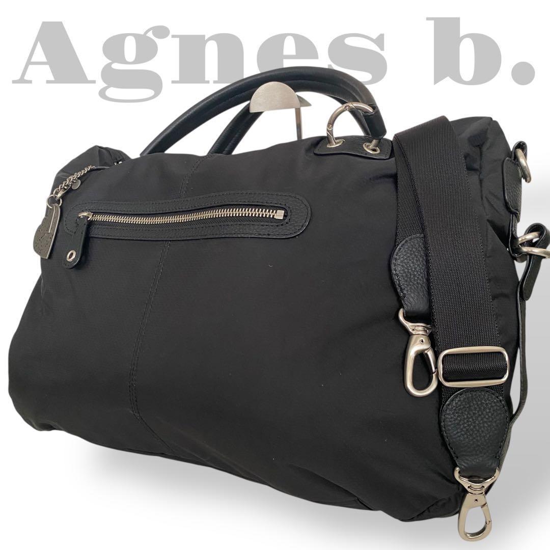 美品　アニエスベー　2way 大容量　ボストンバッグ　ショルダーバッグ　斜めがけ