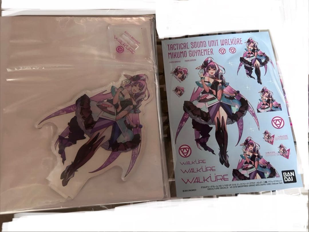 ワルキューレ　美雲　アクリルスタンド　水転写デカール　マクロスデルタ　限定