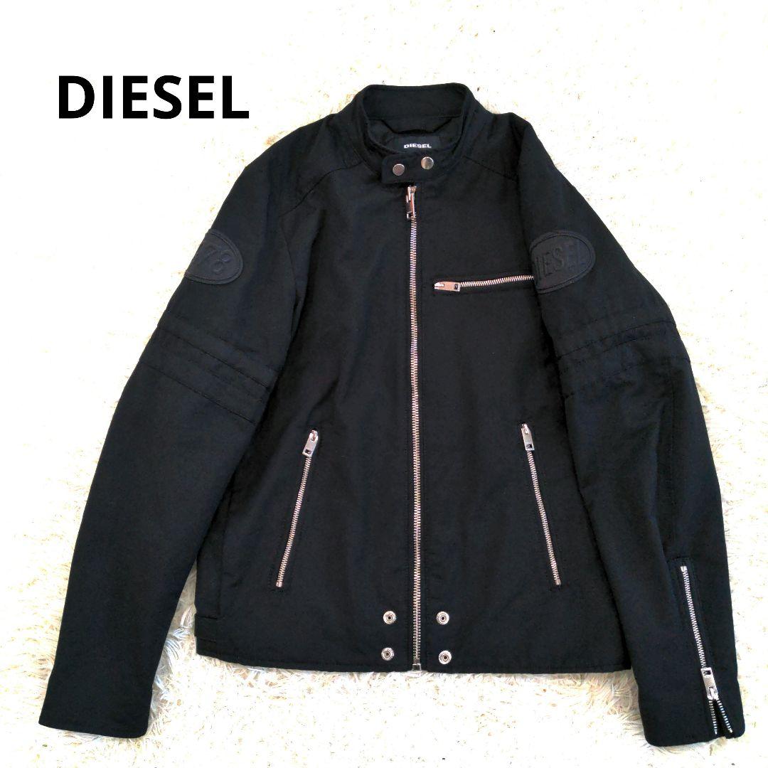 DIESEL ディーゼル J-GLORY シングルライダースジャケット 黒 M - メルカリ