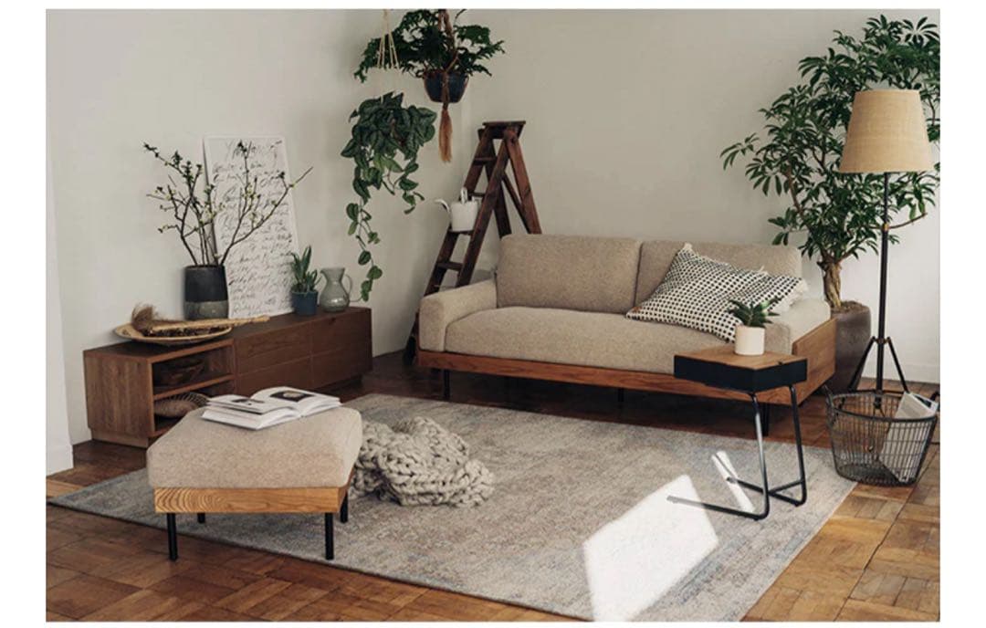 【送料込】【直接引き取り可】 unico TREL カバーリングオットマン