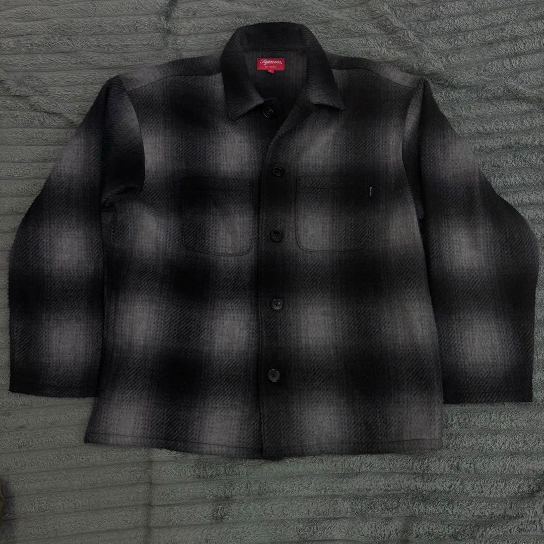 トップス Supreme shadow plaid fleece shirt Black