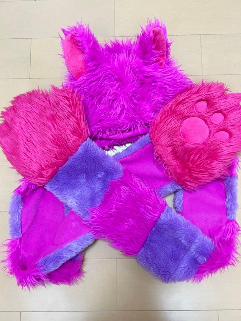 マフラーキャップ チェシャ猫 ディズニー チシャ猫 マフラーキャップ ファンキャップ - メルカリ