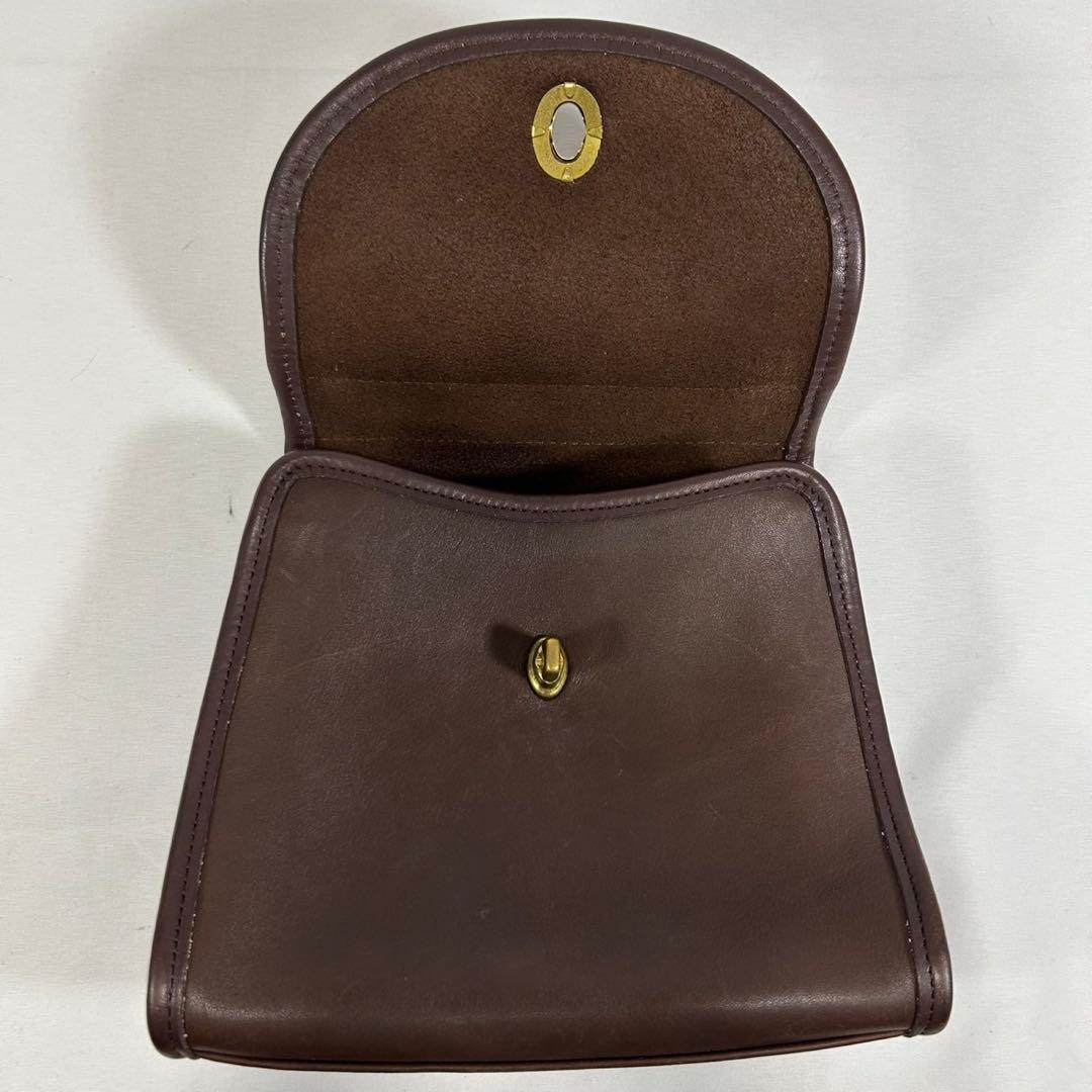 美品】オールドコーチ 9985 2way ハンドバッグ ターンロック 斜め掛け