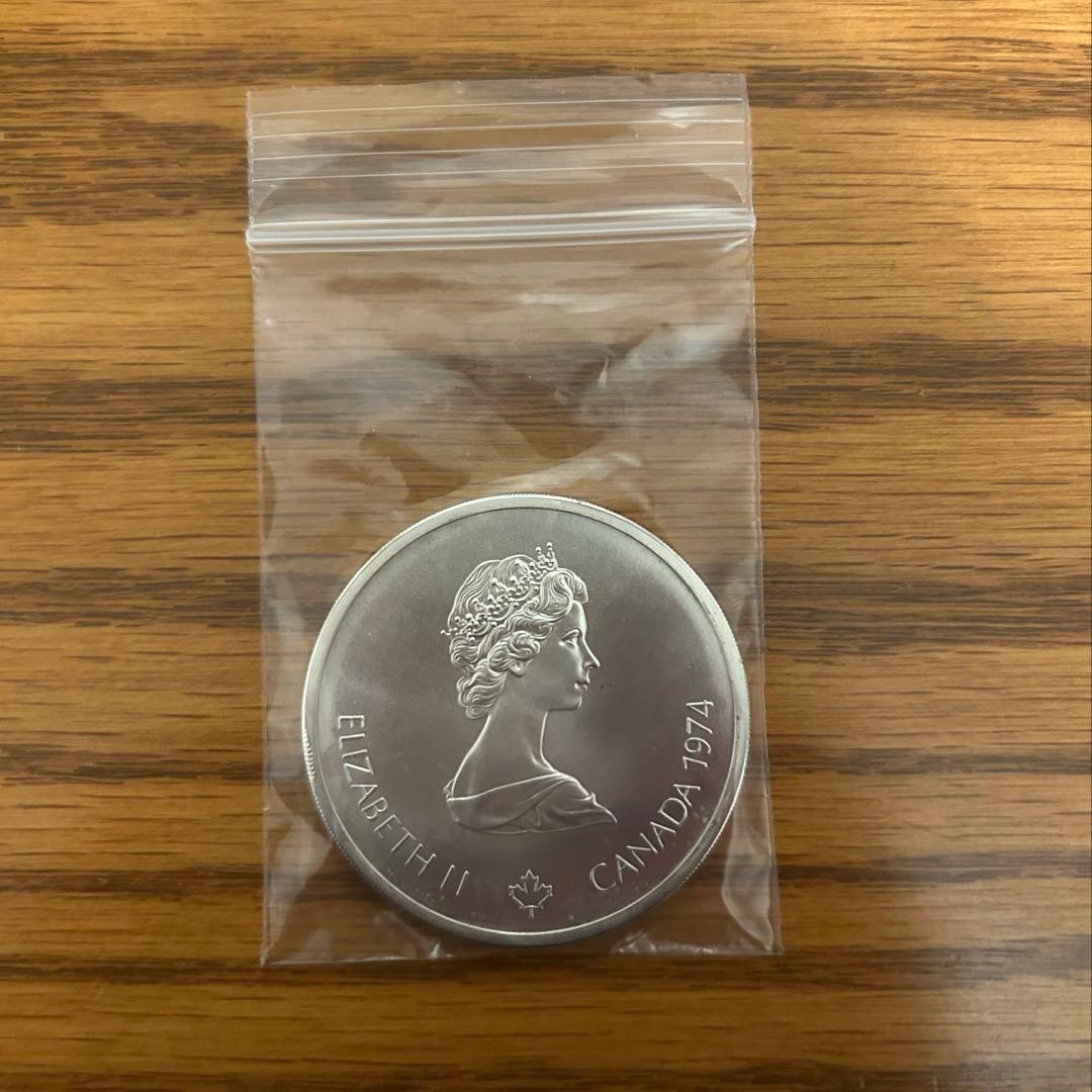 カナダ モントリオールオリンピック「ゼウス」記念10ドル銀貨 1974年