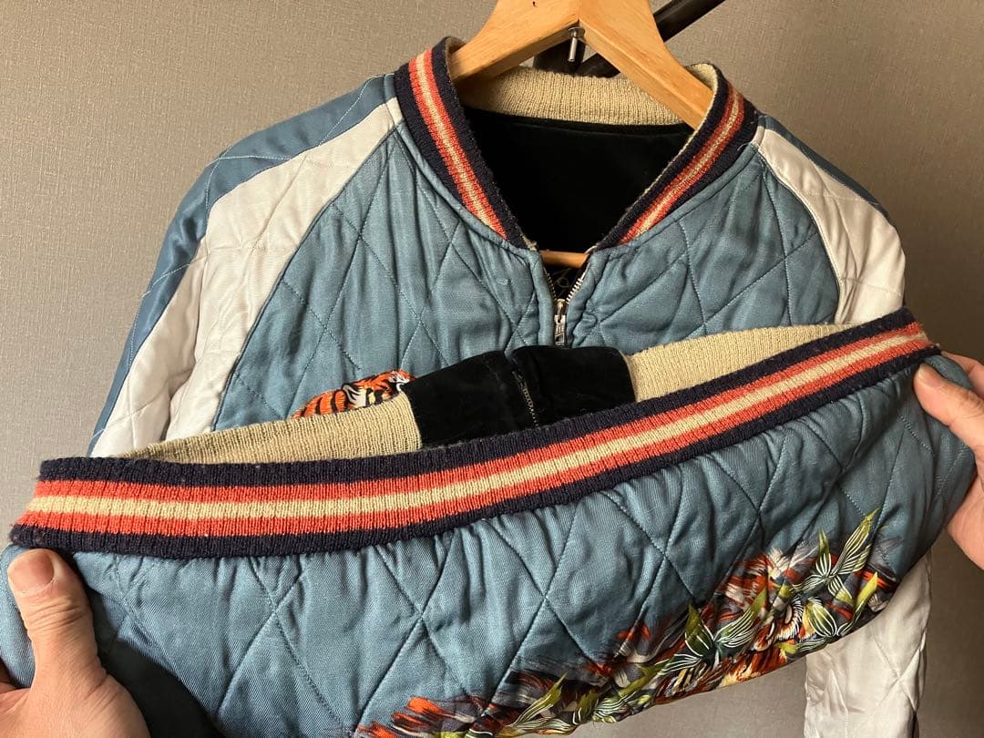 東洋 港商 スペシャルエディション スカジャン 別珍 × サテン 蛇