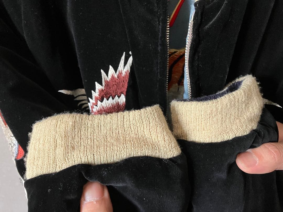 東洋 港商 スペシャルエディション スカジャン 別珍 × サテン 蛇