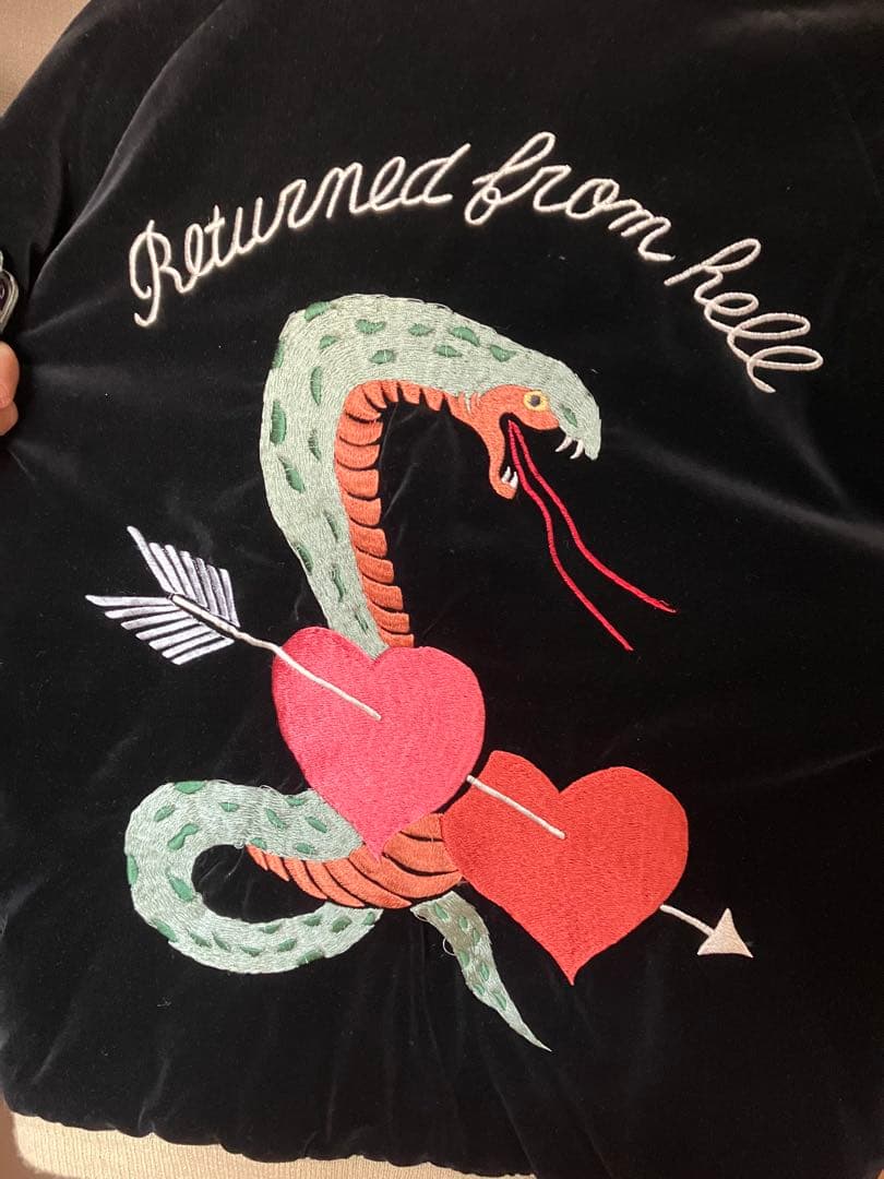 東洋 港商 スペシャルエディション スカジャン 別珍 × サテン 蛇