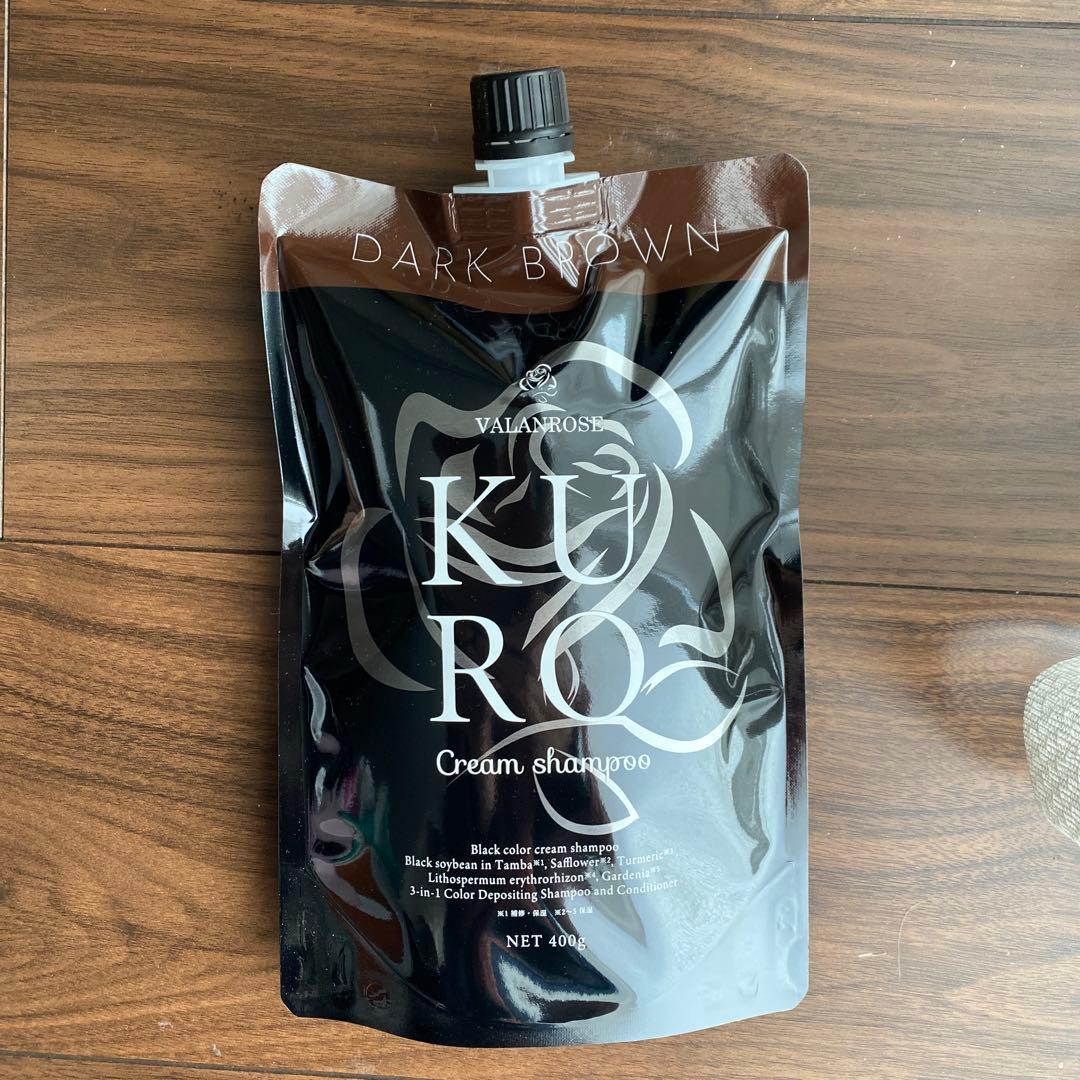 KURO Cream Shampoo 400g ダークブラウン　3個セット