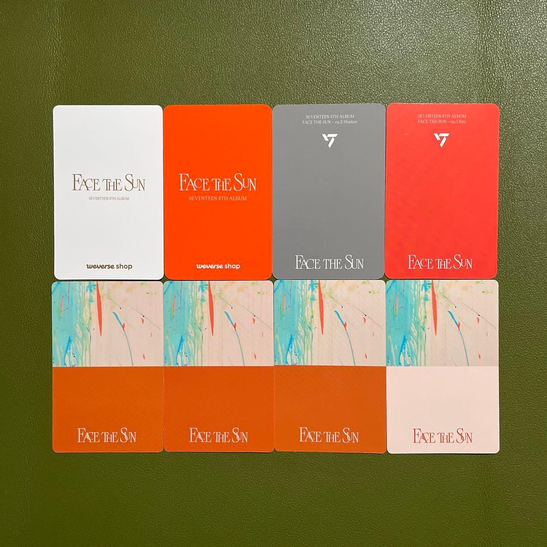 SEVENTEEN Face The Sun ジョンハン トレカ 8枚セット - メルカリ