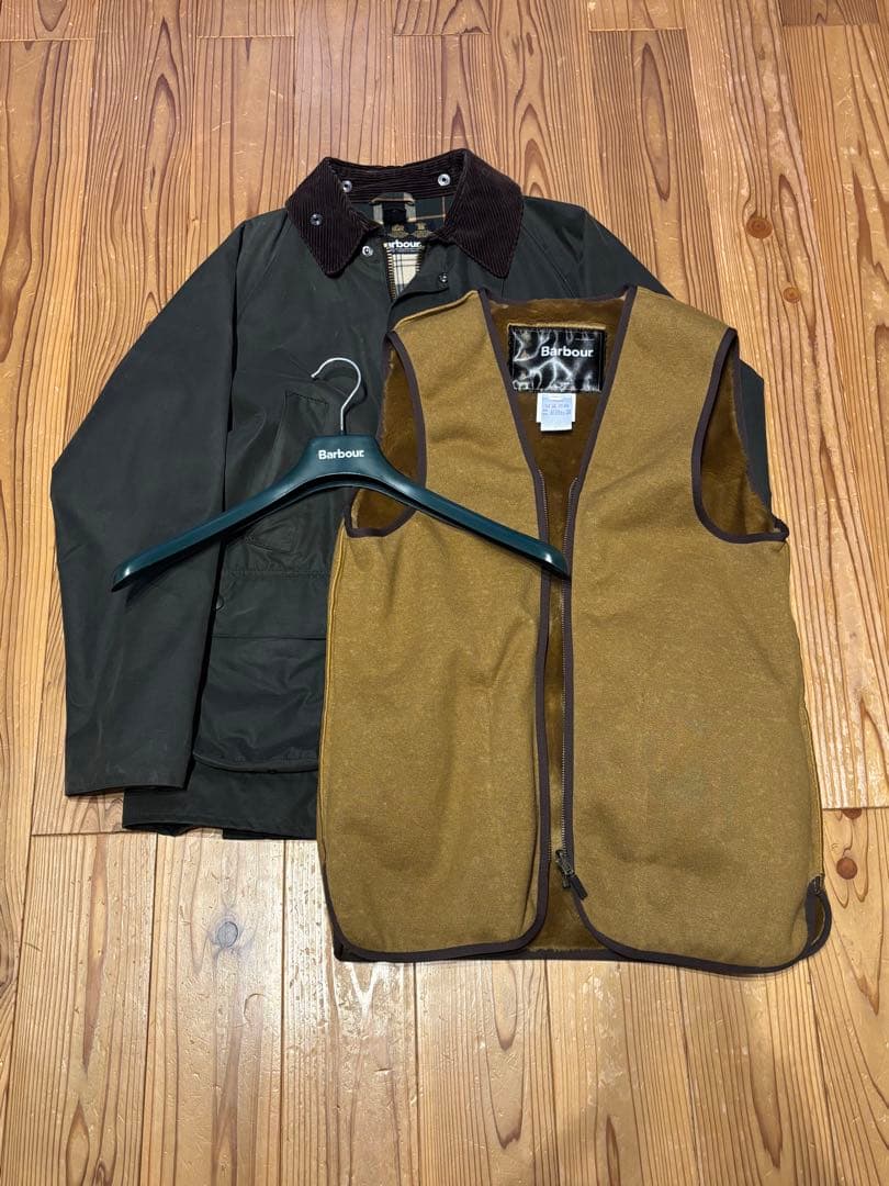 美品　Barbour バブアー　ビデイルsl ライナー付き　38
